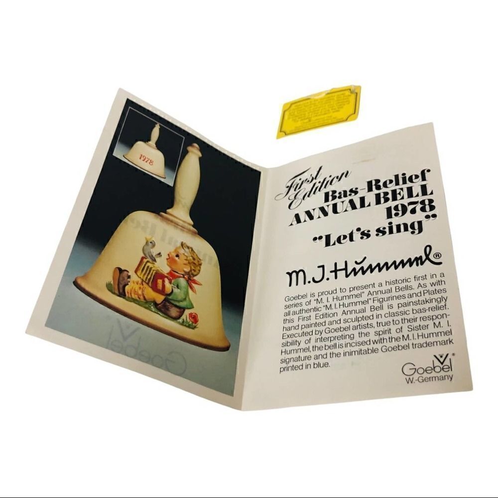 1978 Goebel Hummel Ceramic Bell - Picture 6 of 9